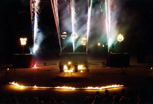 Bild aus Feuershow, Tanz mit Stab und Feuer in Hamburg